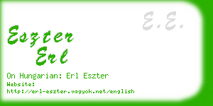 eszter erl business card